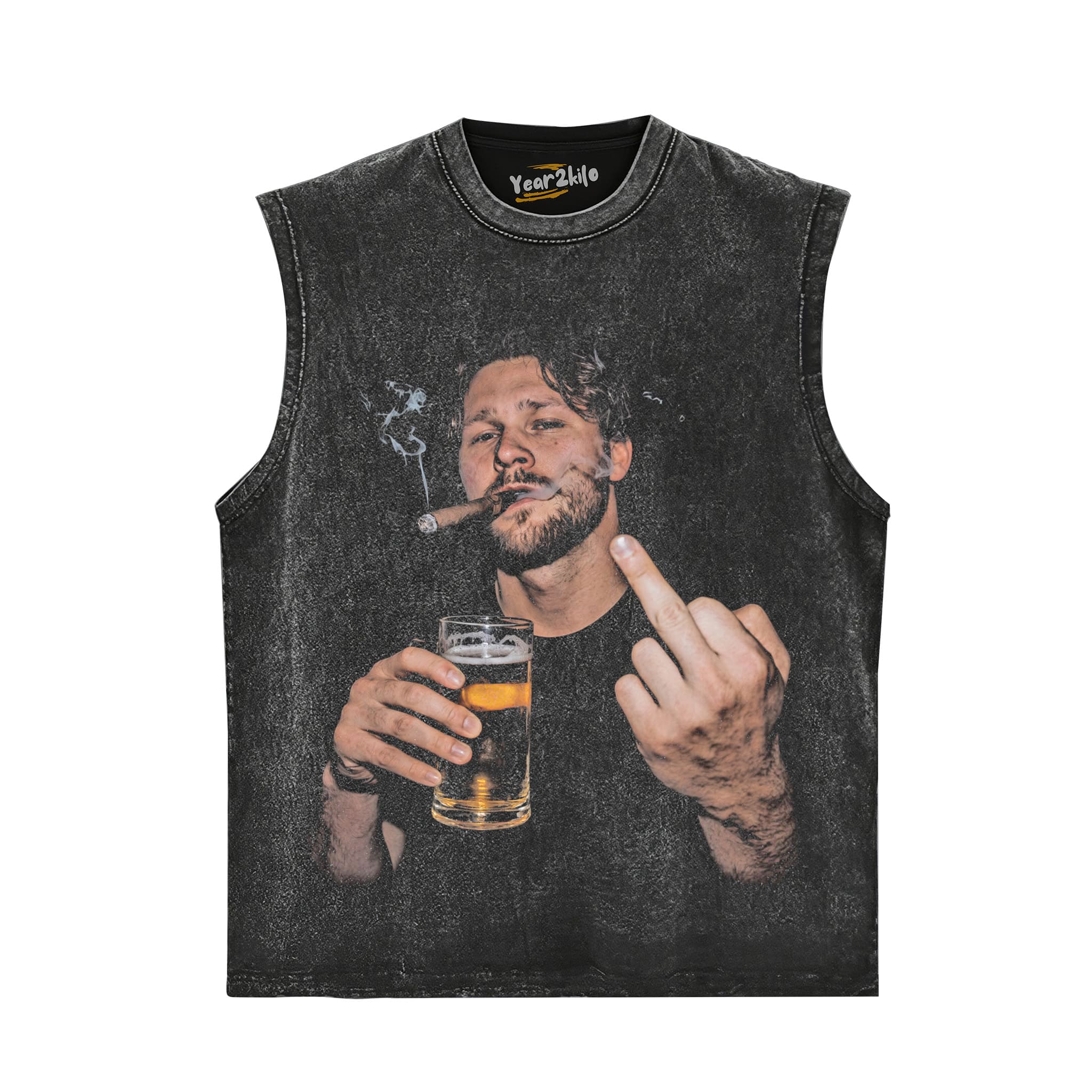 VINTAGE JOSH ALLEN FLIPPING THE BIRD MEME TANK TOP & TEE & LONG SLEEVE & LAYERED LS & HOODIE
