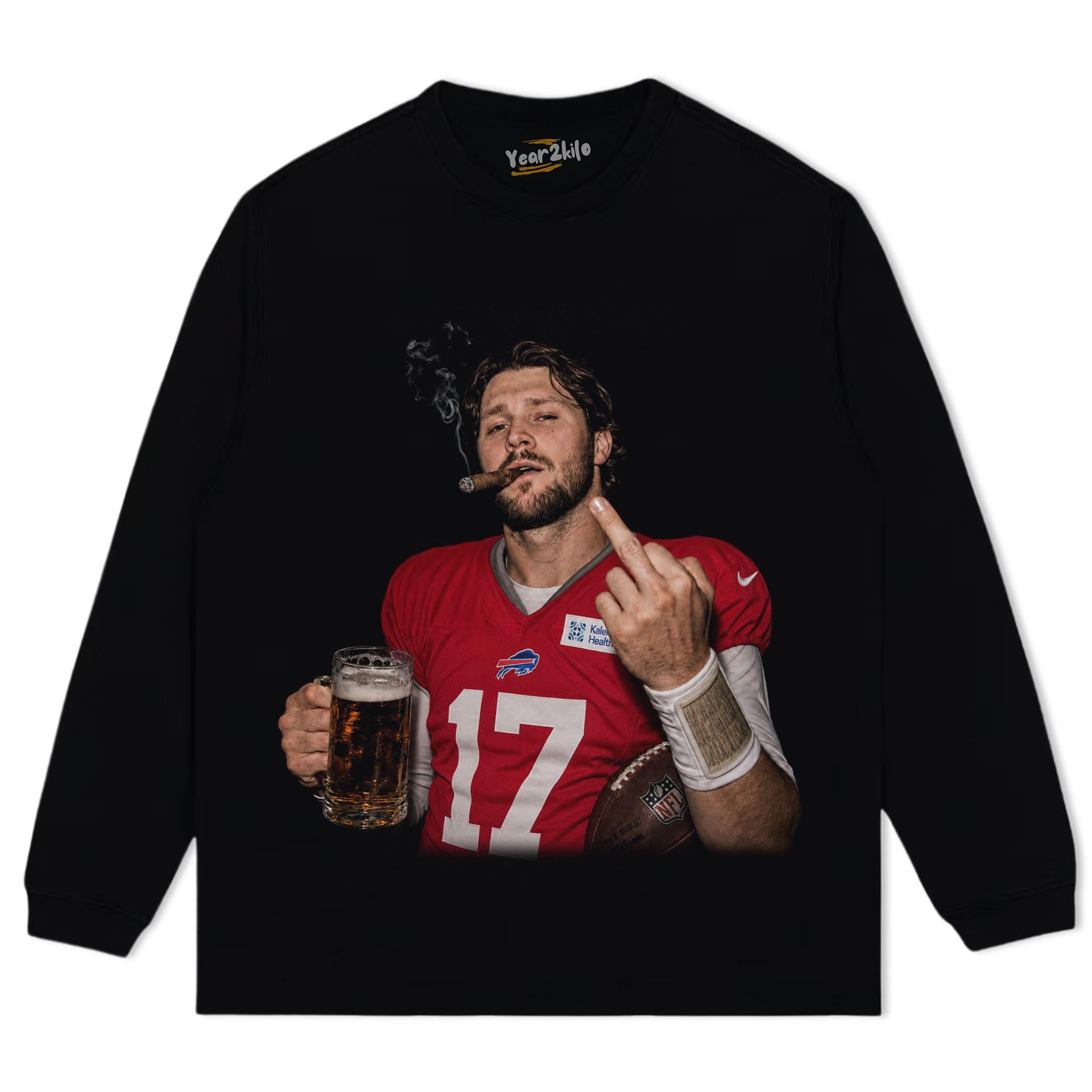 VINTAGE JOSH ALLEN FLIPPING THE BIRD MEME V3 TANK TOP & TEE & LONG SLEEVE & LAYERED LS & HOODIE