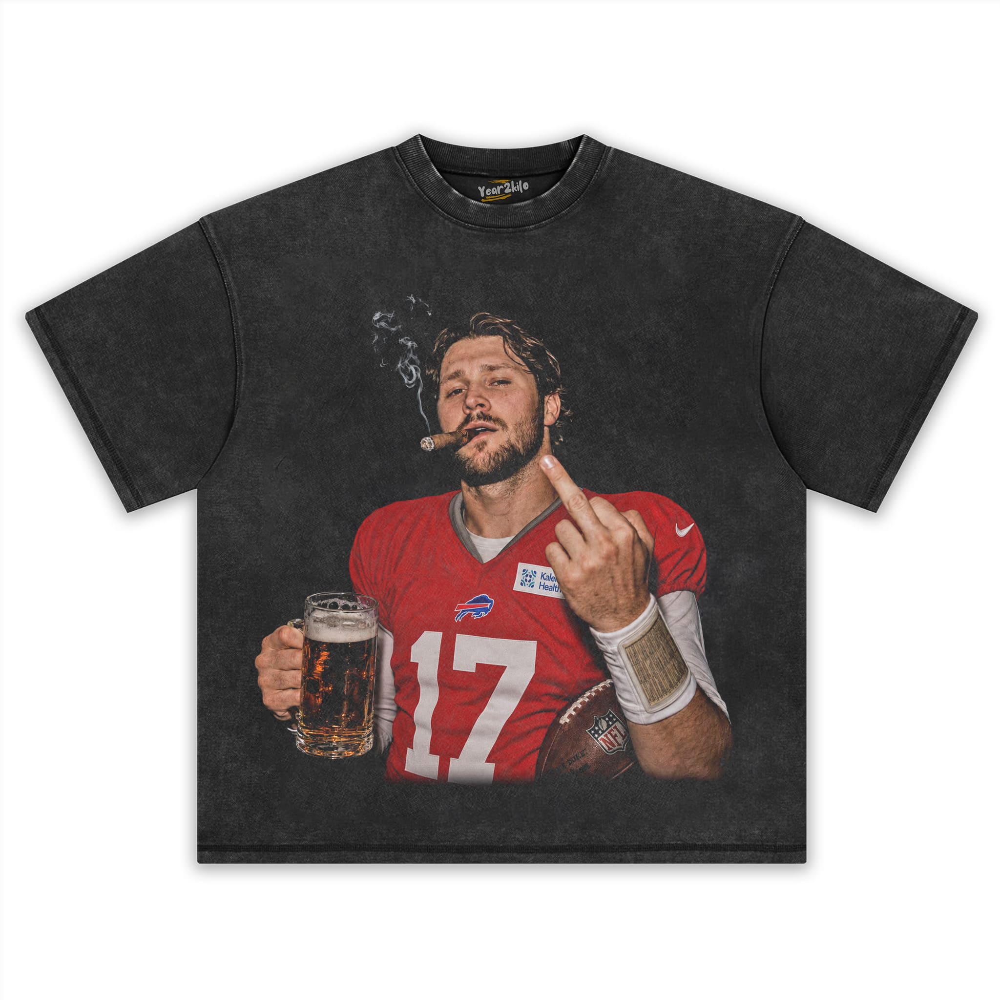 VINTAGE JOSH ALLEN FLIPPING THE BIRD MEME V3 TANK TOP & TEE & LONG SLEEVE & LAYERED LS & HOODIE