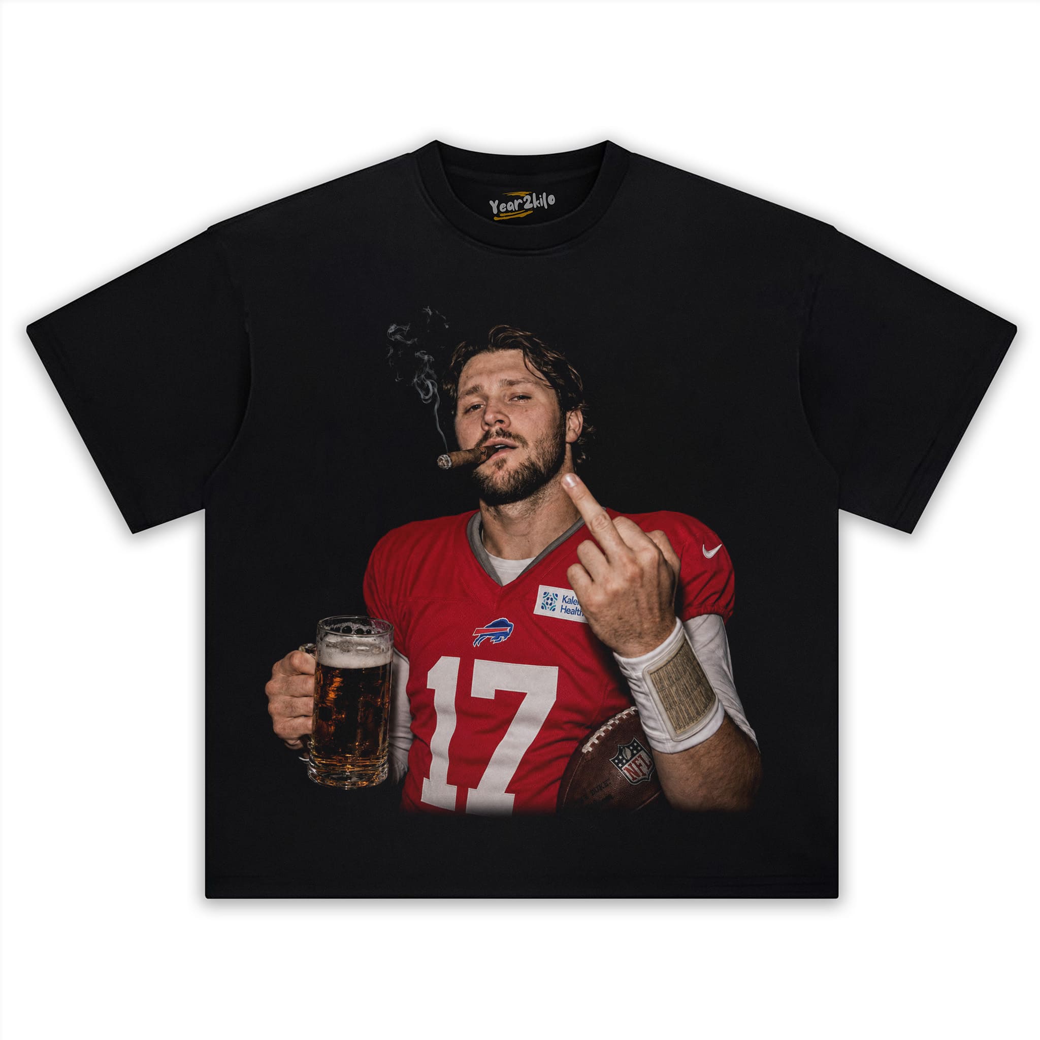 VINTAGE JOSH ALLEN FLIPPING THE BIRD MEME V3 TANK TOP & TEE & LONG SLEEVE & LAYERED LS & HOODIE