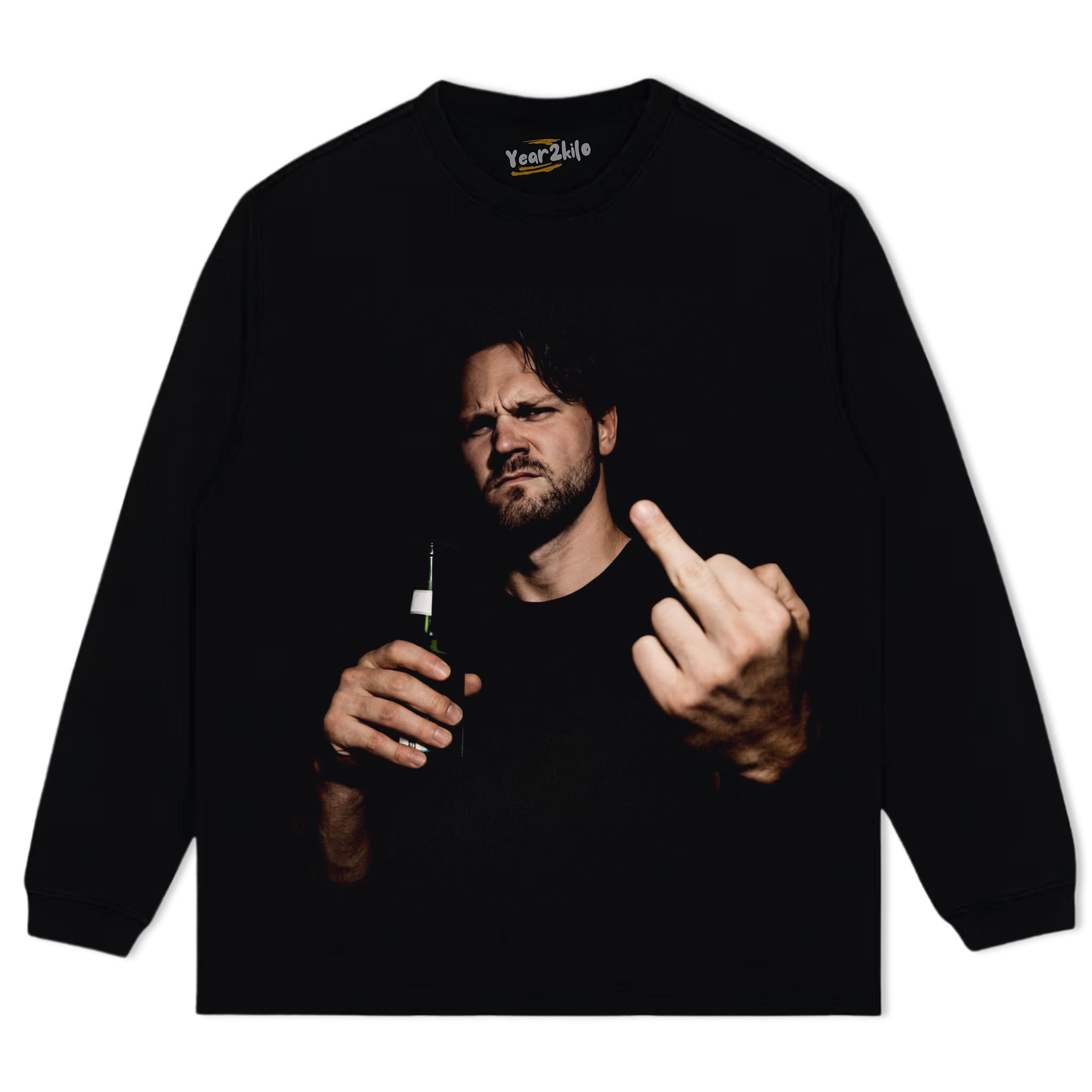 VINTAGE JOSH ALLEN FLIPPING THE BIRD MEME V4 TANK TOP & TEE & LONG SLEEVE & LAYERED LS & HOODIE