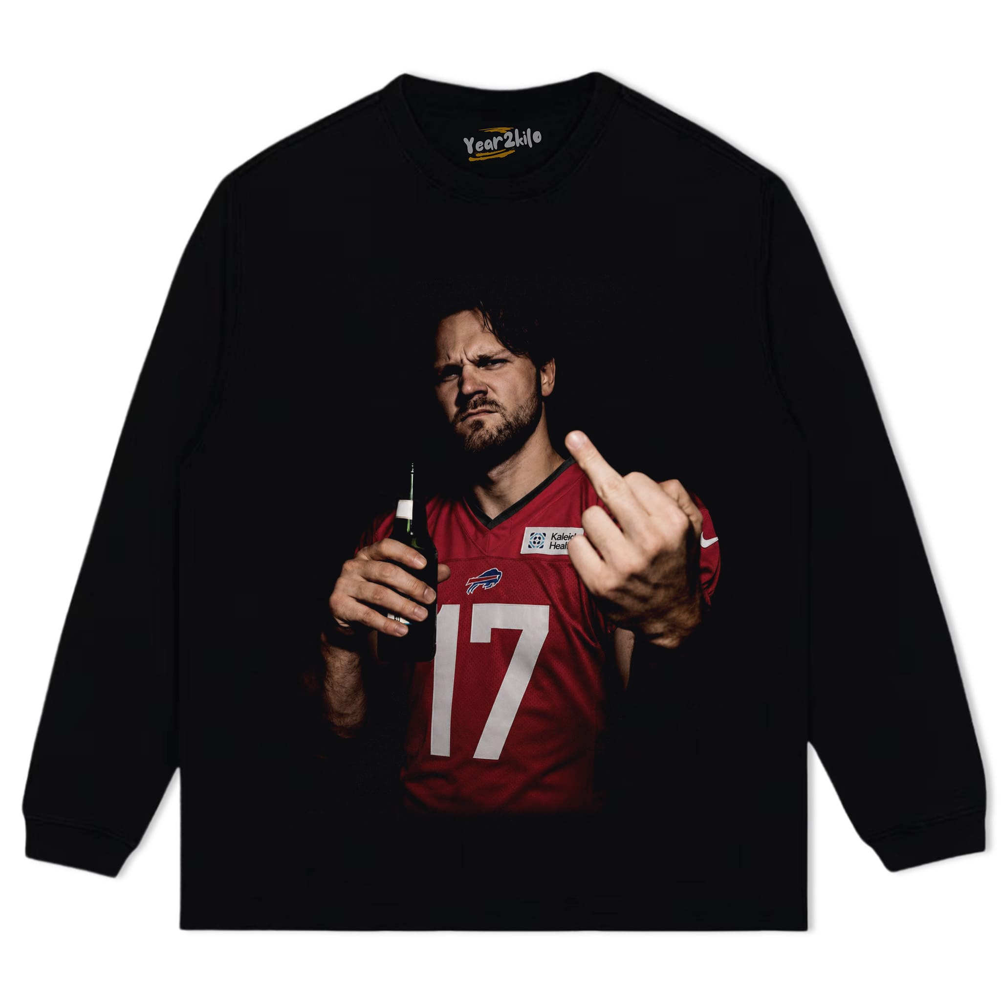 VINTAGE JOSH ALLEN FLIPPING THE BIRD MEME V5 TANK TOP & TEE & LONG SLEEVE & LAYERED LS & HOODIE