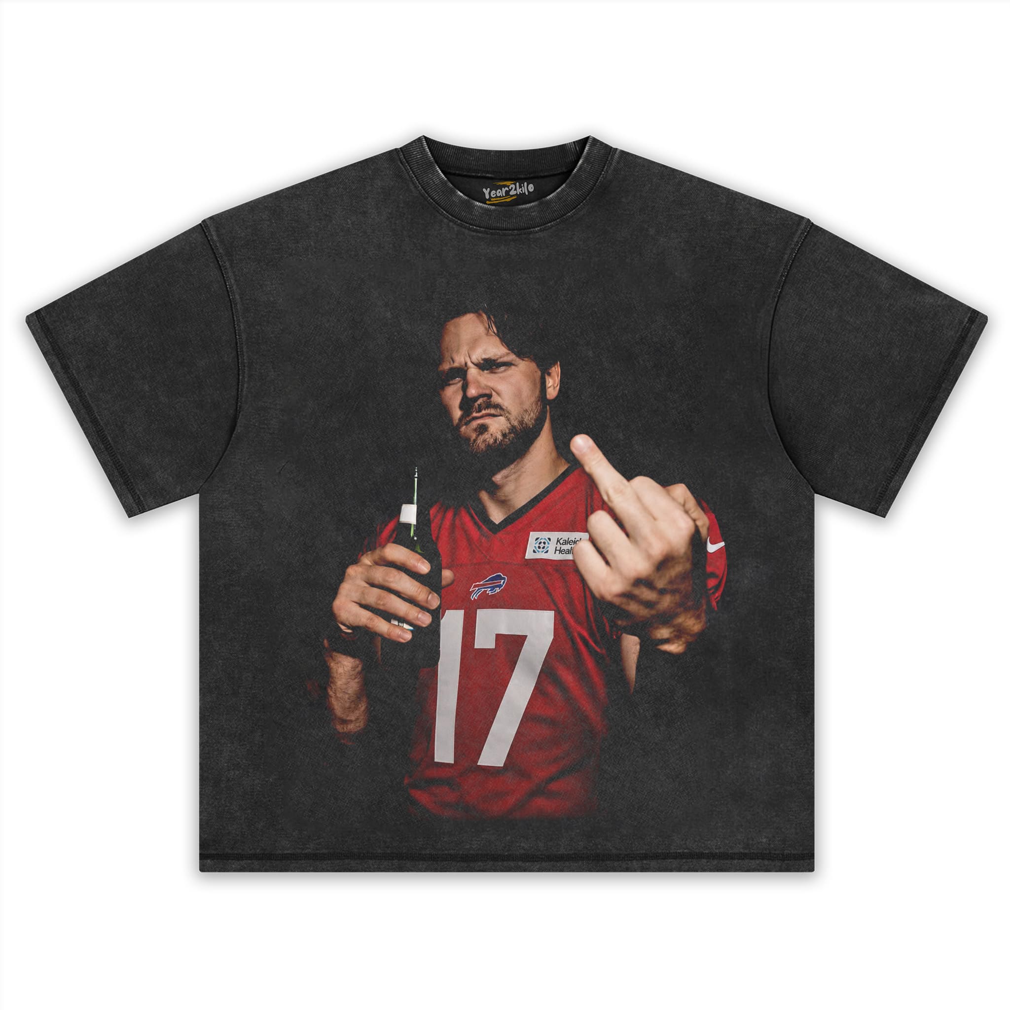 VINTAGE JOSH ALLEN FLIPPING THE BIRD MEME V5 TANK TOP & TEE & LONG SLEEVE & LAYERED LS & HOODIE