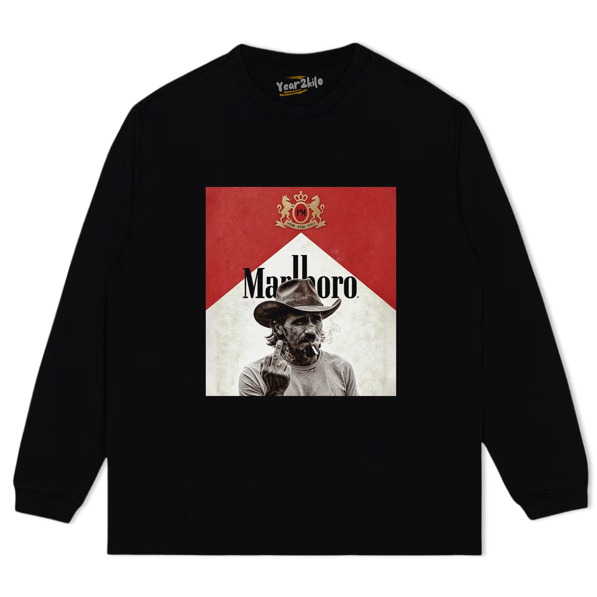 VINTAGE MARLBORO COWBOY CLASSIC V4 TANK TOP & TEE & LONG SLEEVE & LAYERED LS & HOODIE