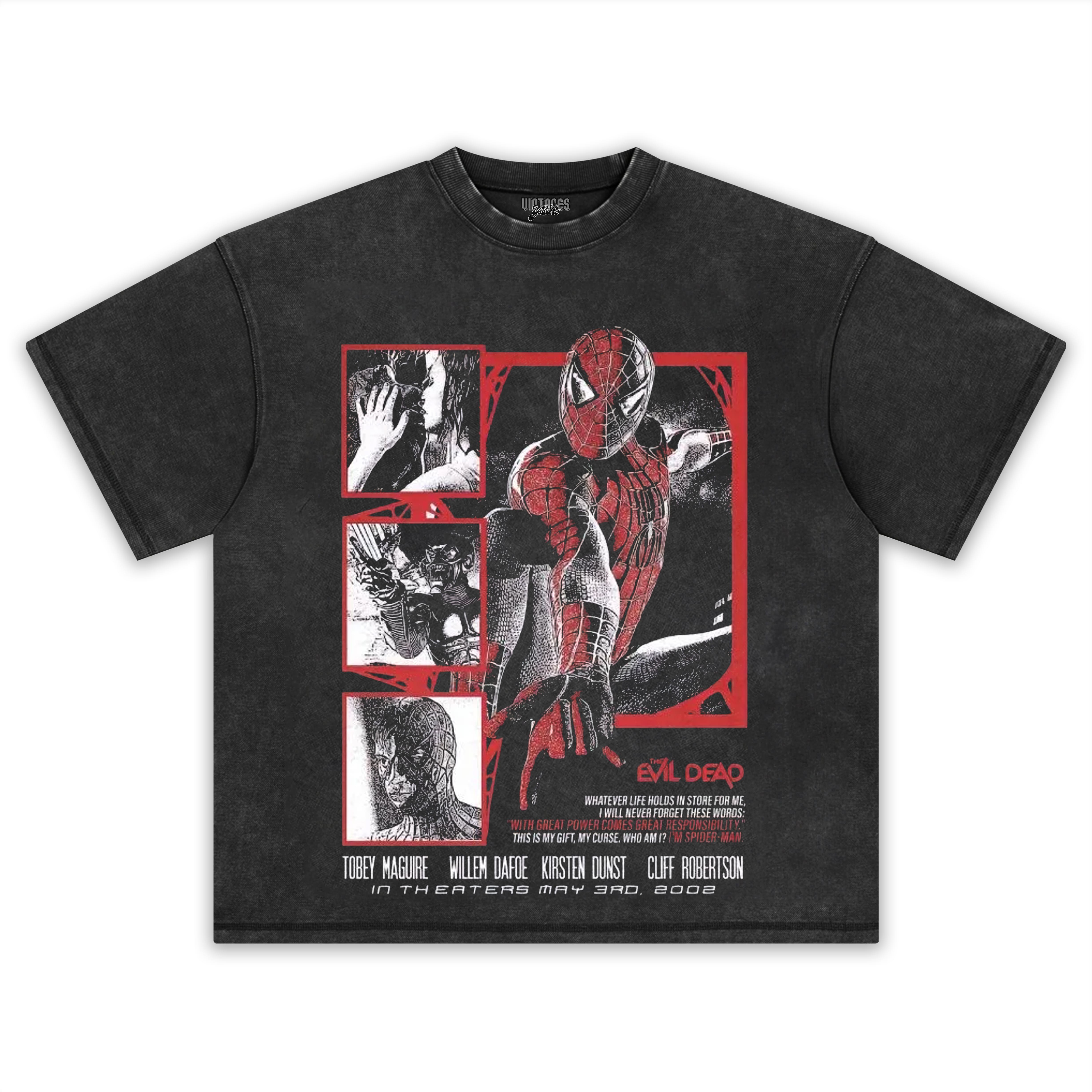 VINTAGE SPIDER MAN MOVIE TEE & LS & HOODIE