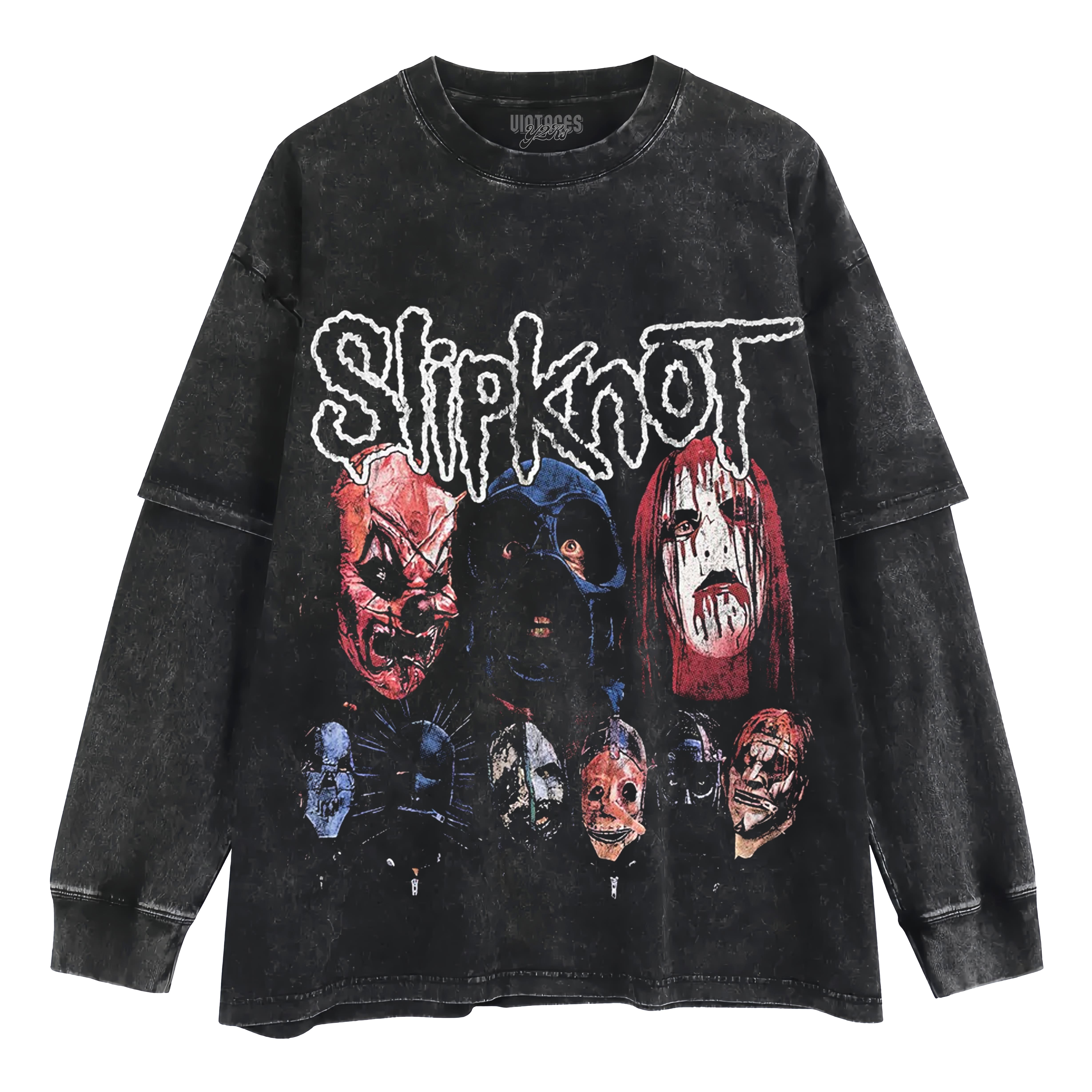 VINTAGE Y2K SLIPKNOT LAYERED LONG SLEEVE