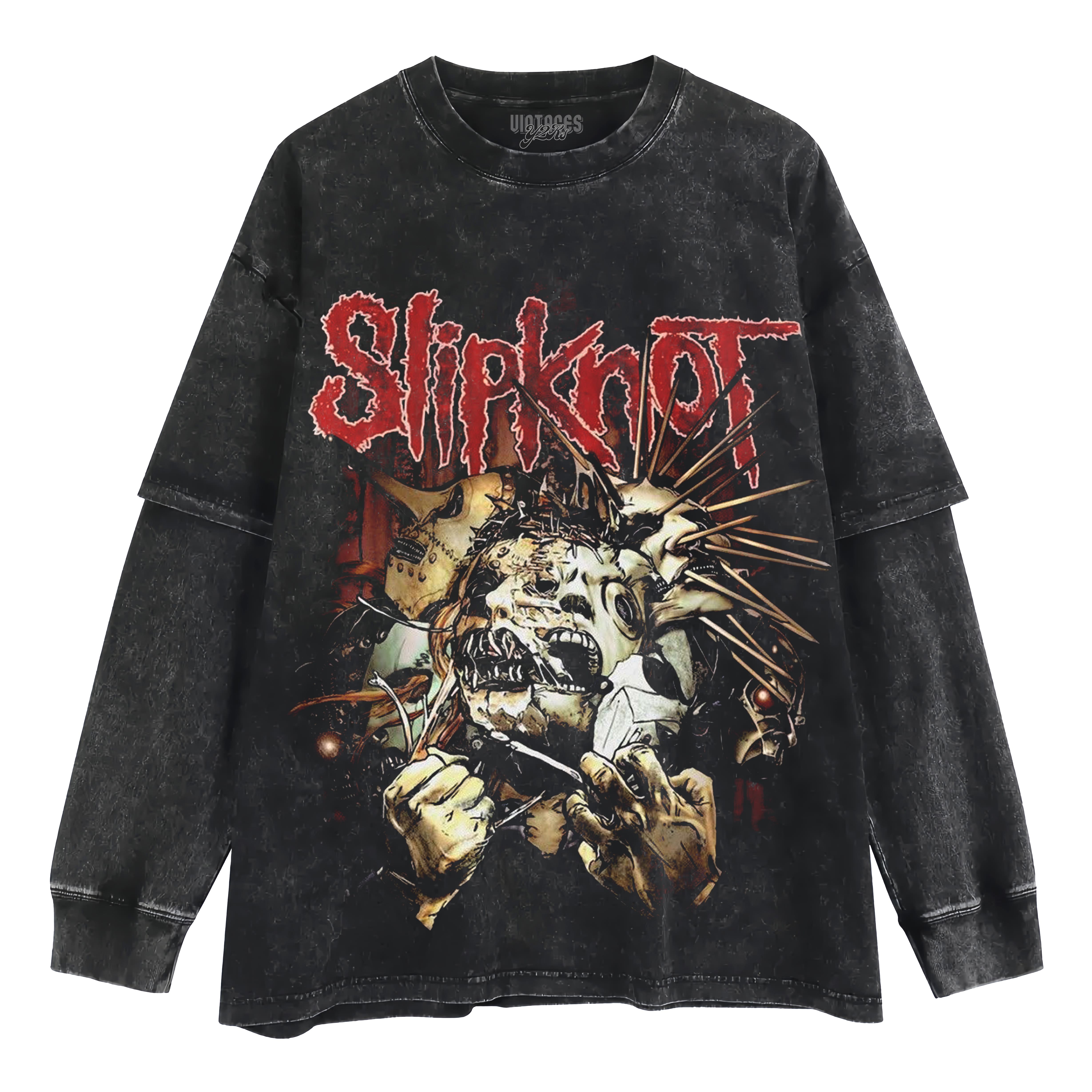 VINTAGE Y2K SLIPKNOT V3 LAYERED LONG SLEEVE