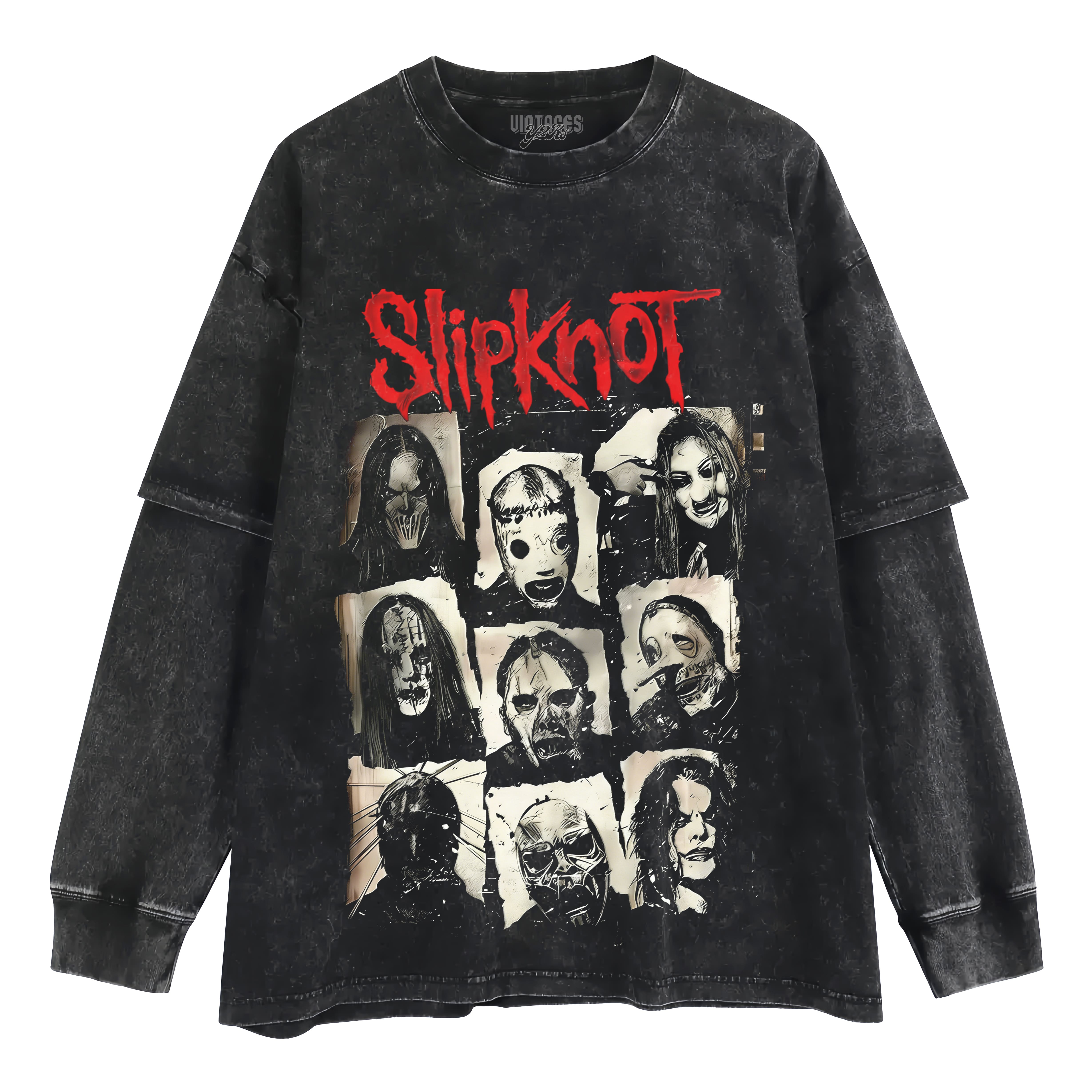 VINTAGE Y2K SLIPKNOT V4 LAYERED LONG SLEEVE