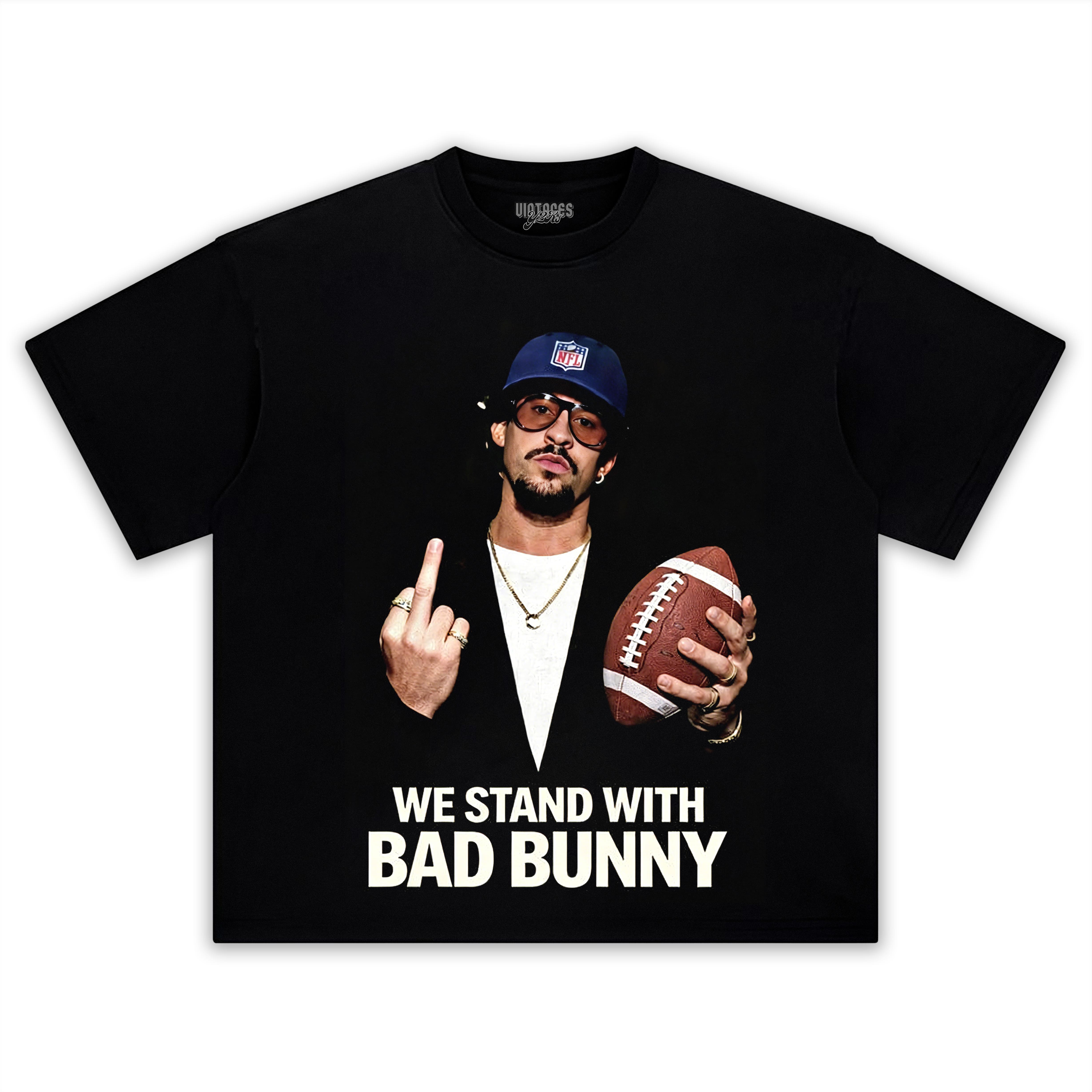 WE STAND WITH BAD BUNNY TEE & LS & HOODIE