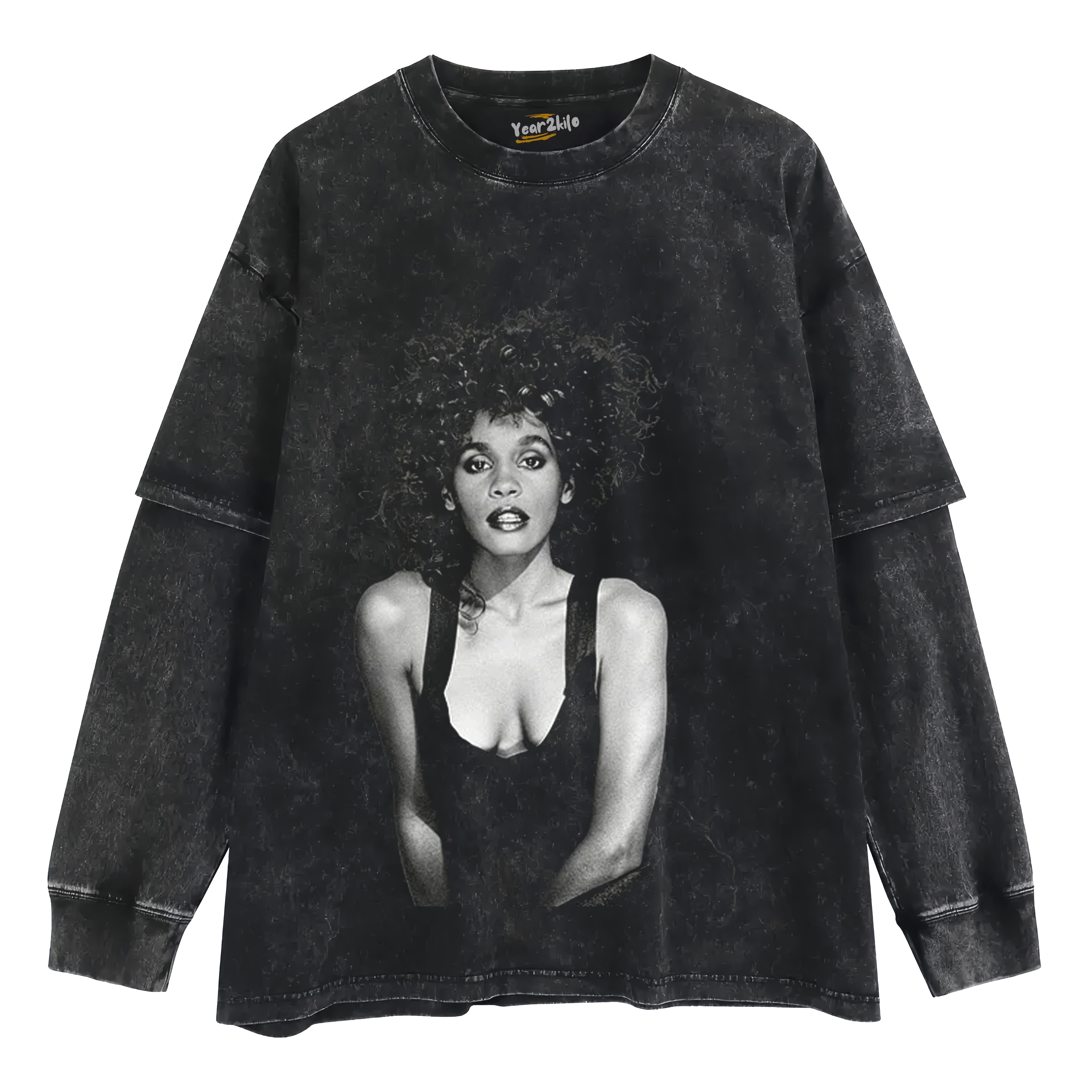 WHITNEY HOUSTON TANK TOP & TEE & LONG SLEEVE & LAYERED LS & HOODIE