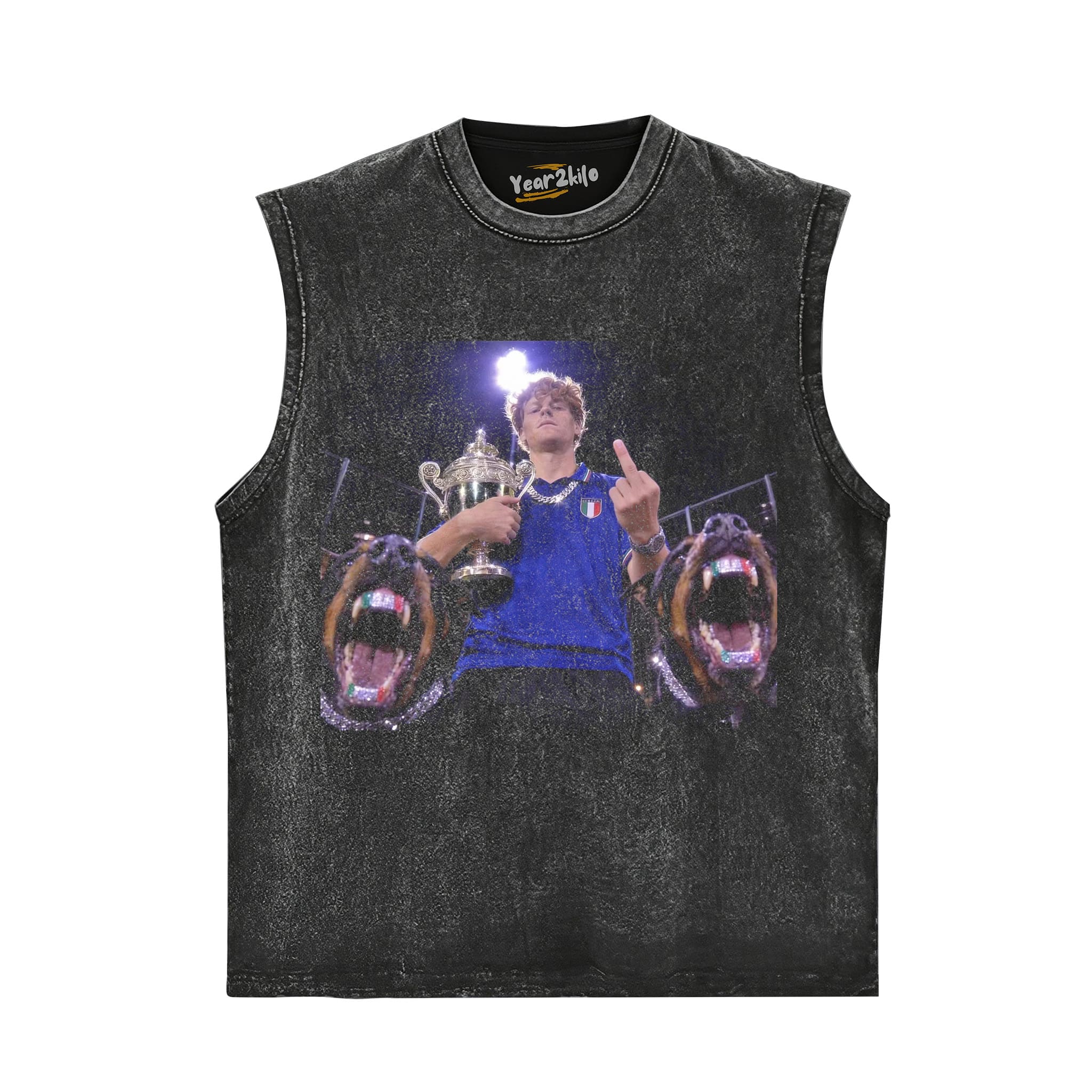 WIMBLEDON 2026 MEN'S SINGLES CHAMPION ITALY JANNIK SINNER V6 TANK TOP & TEE & LONG SLEEVE & LAYERED LS & HOODIE