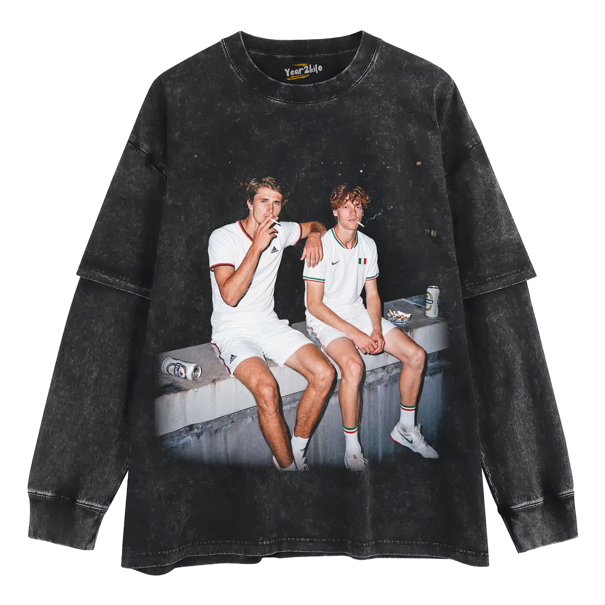 WIMBLEDON 2026 MEN'S SINGLES GERMANY ALEXANDER ZVEREV & ITALY JANNIK SINNER V1 TANK TOP & TEE & LONG SLEEVE & LAYERED LS & HOODIE