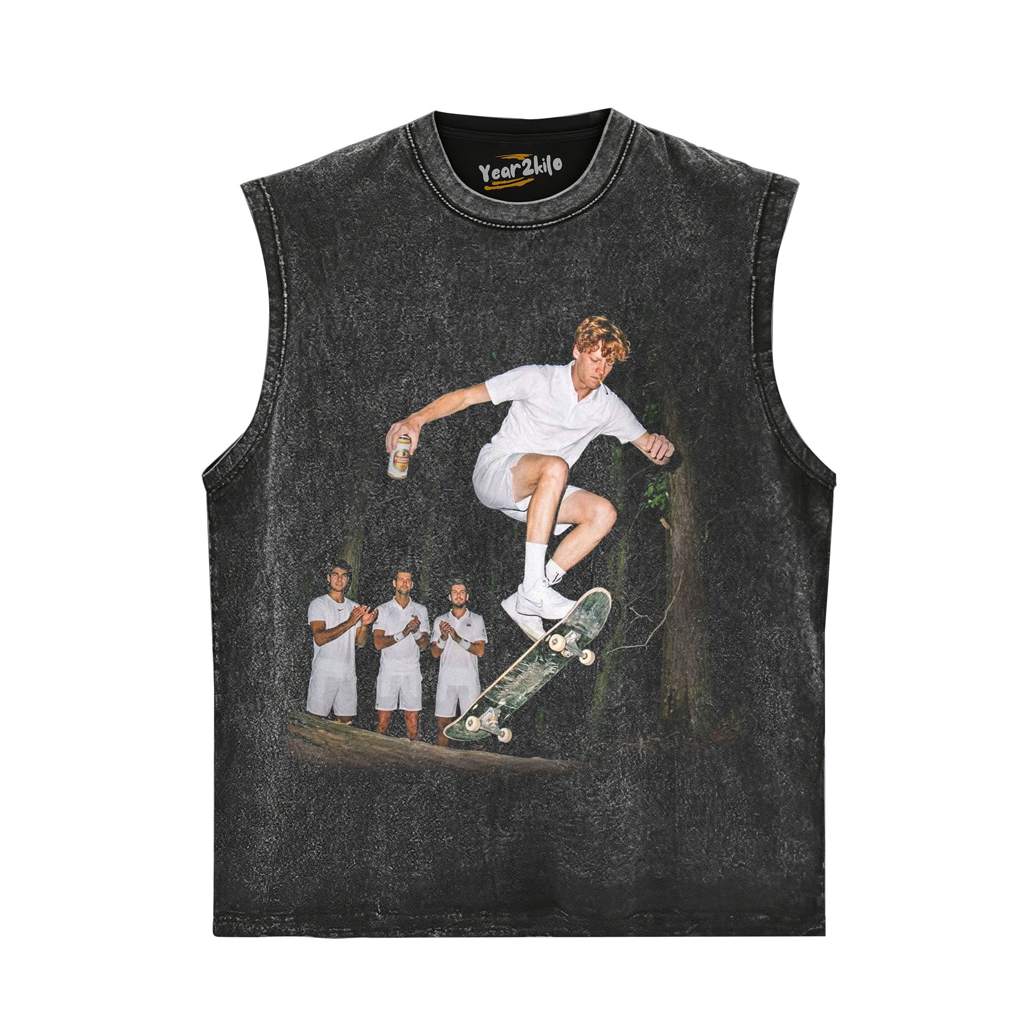 WIMBLEDON 2026 MEN'S SINGLES ITALY JANNIK SINNER FUNNY V1 TANK TOP & TEE & LONG SLEEVE & LAYERED LS & HOODIE