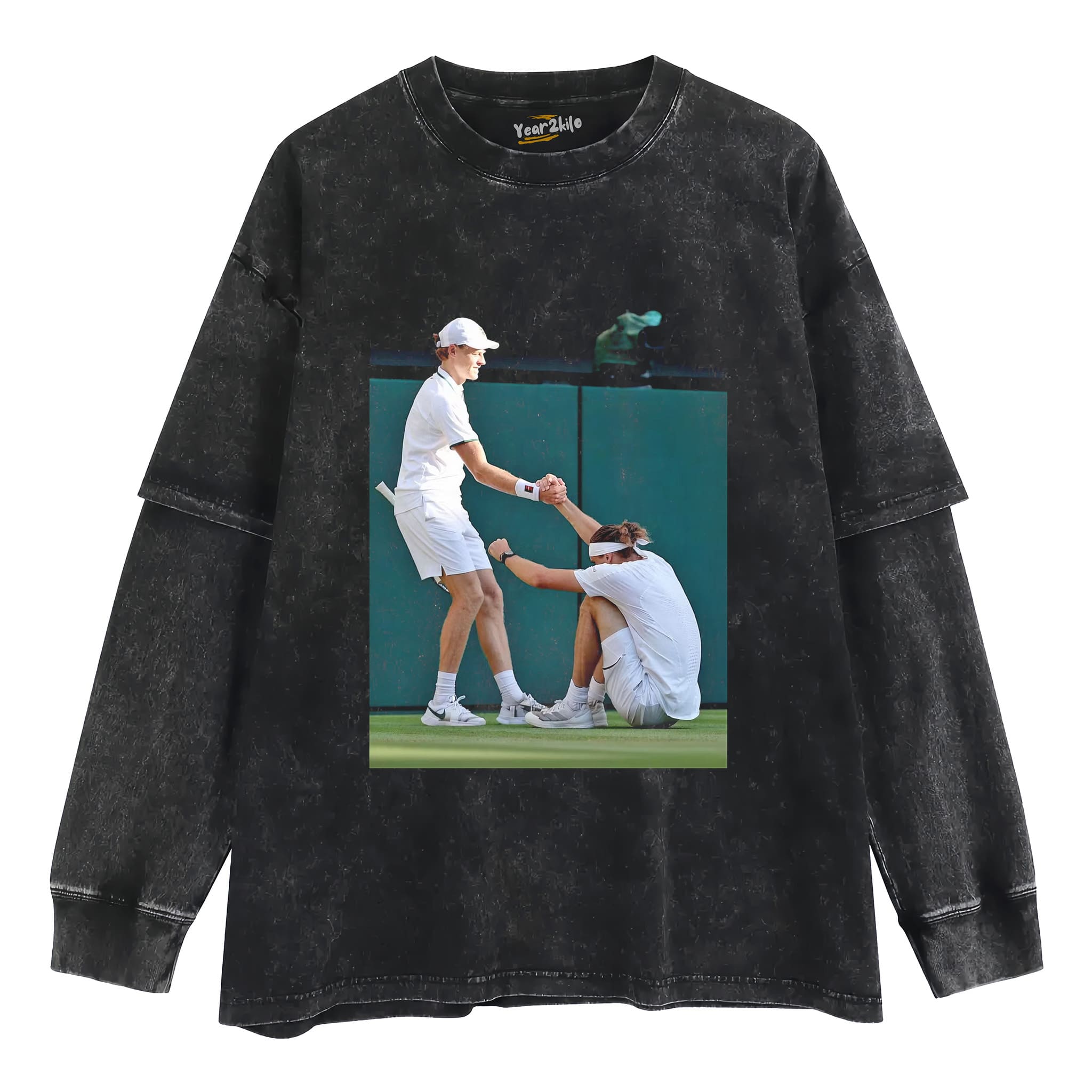 WIMBLEDON 2026 MEN'S SINGLES JANNIK SINNER & ALEXANDER ZVEREV TENNIS TANK TOP & TEE & LONG SLEEVE & LAYERED LS & HOODIE