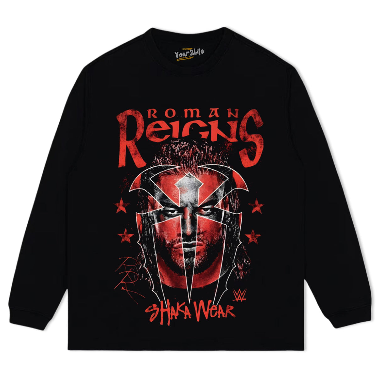 WWE X SHAKA WEAR ROMAN REIGNS TANK TOP & TEE & LONG SLEEVE & LAYERED LS & HOODIE