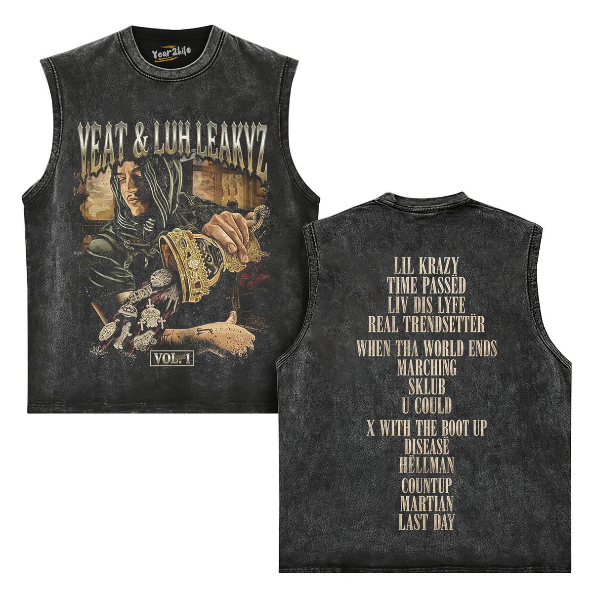 YEAT & LUH LEAKYZ VOL.1 V2 TANK TOP & TEE & LONG SLEEVE & LAYERED LS & HOODIE
