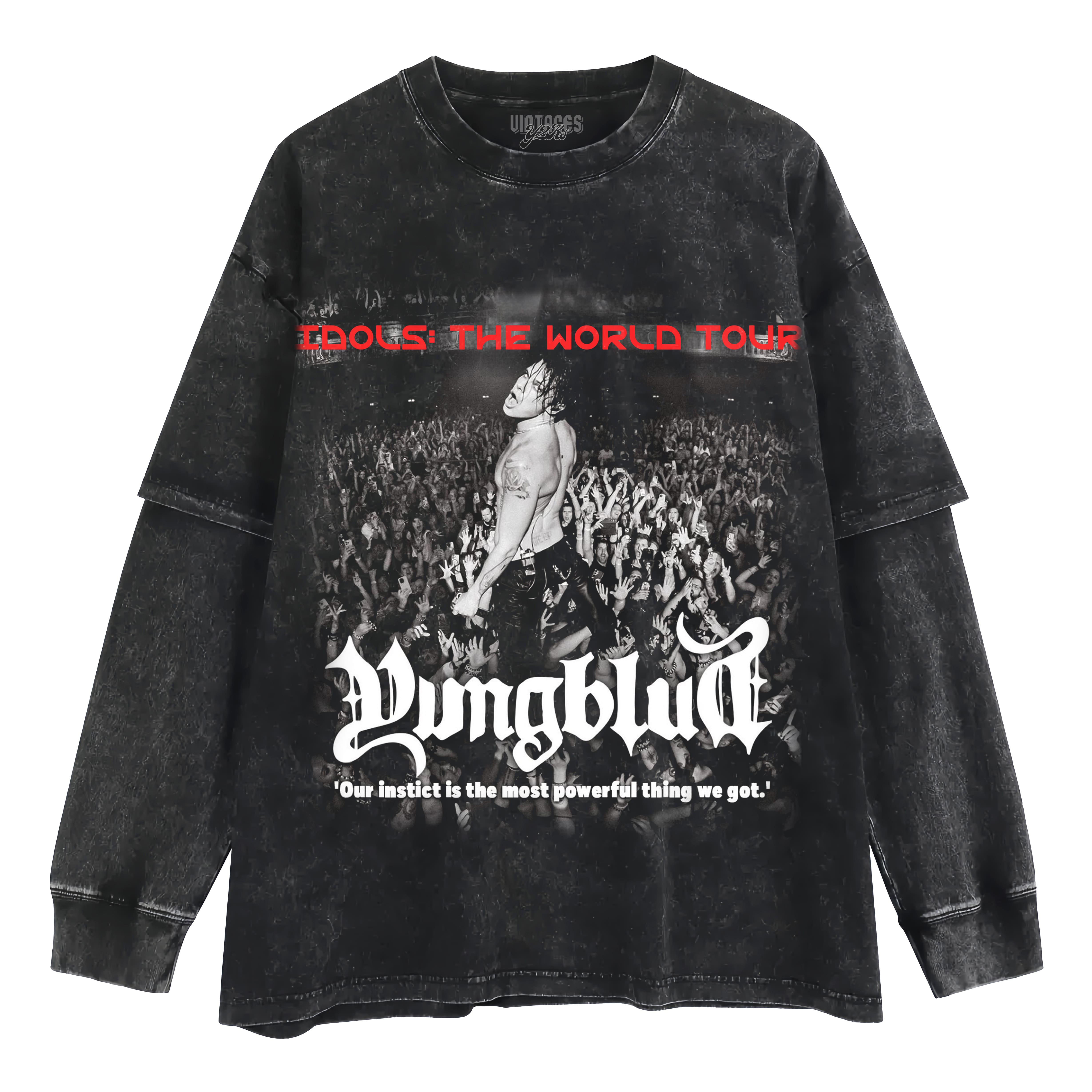 YUNGBLUD & IDOLS THE WORLD TOUR SOUVENIR LAYERED LONG SLEEVE
