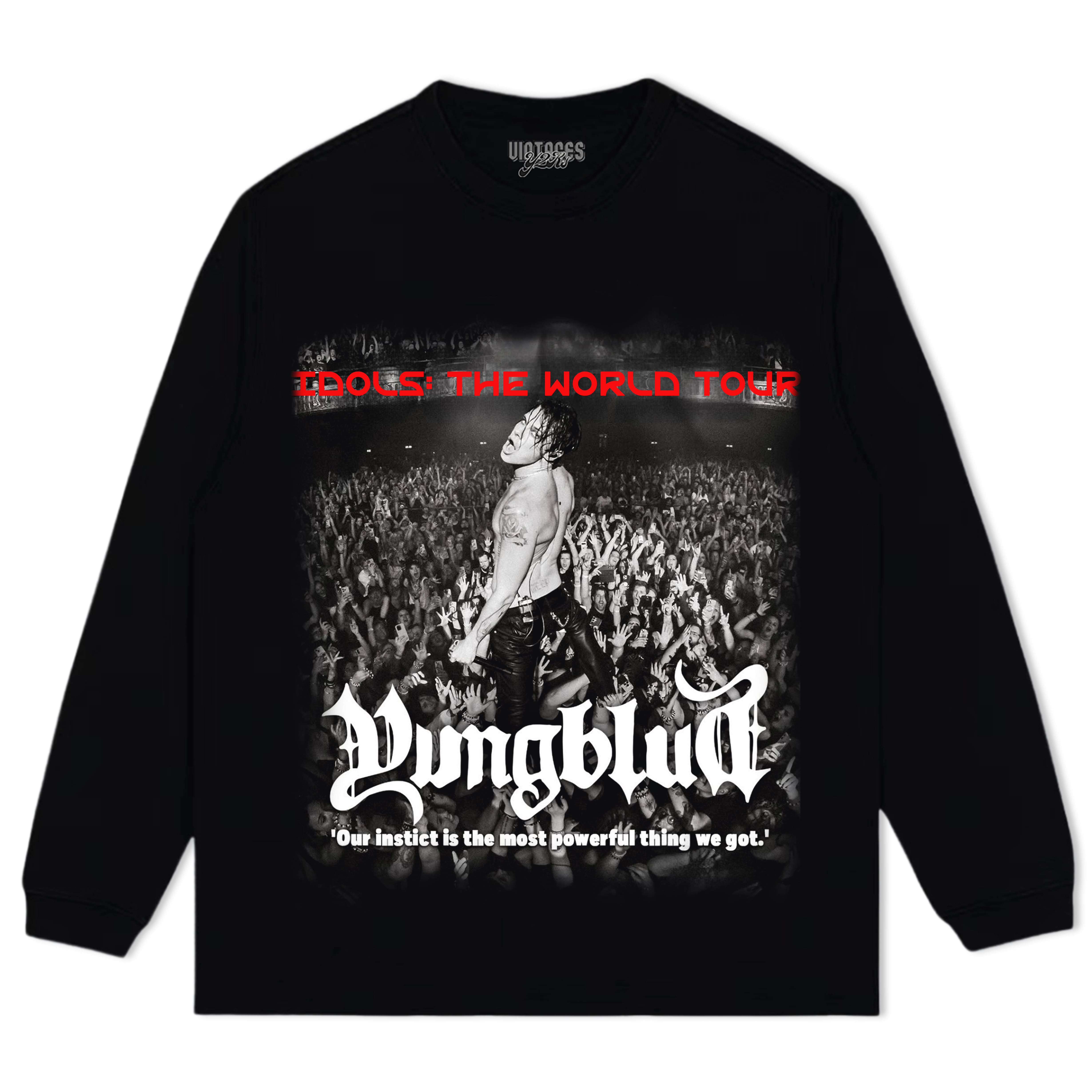 YUNGBLUD & IDOLS THE WORLD TOUR SOUVENIR TEE & LS & HOODIE
