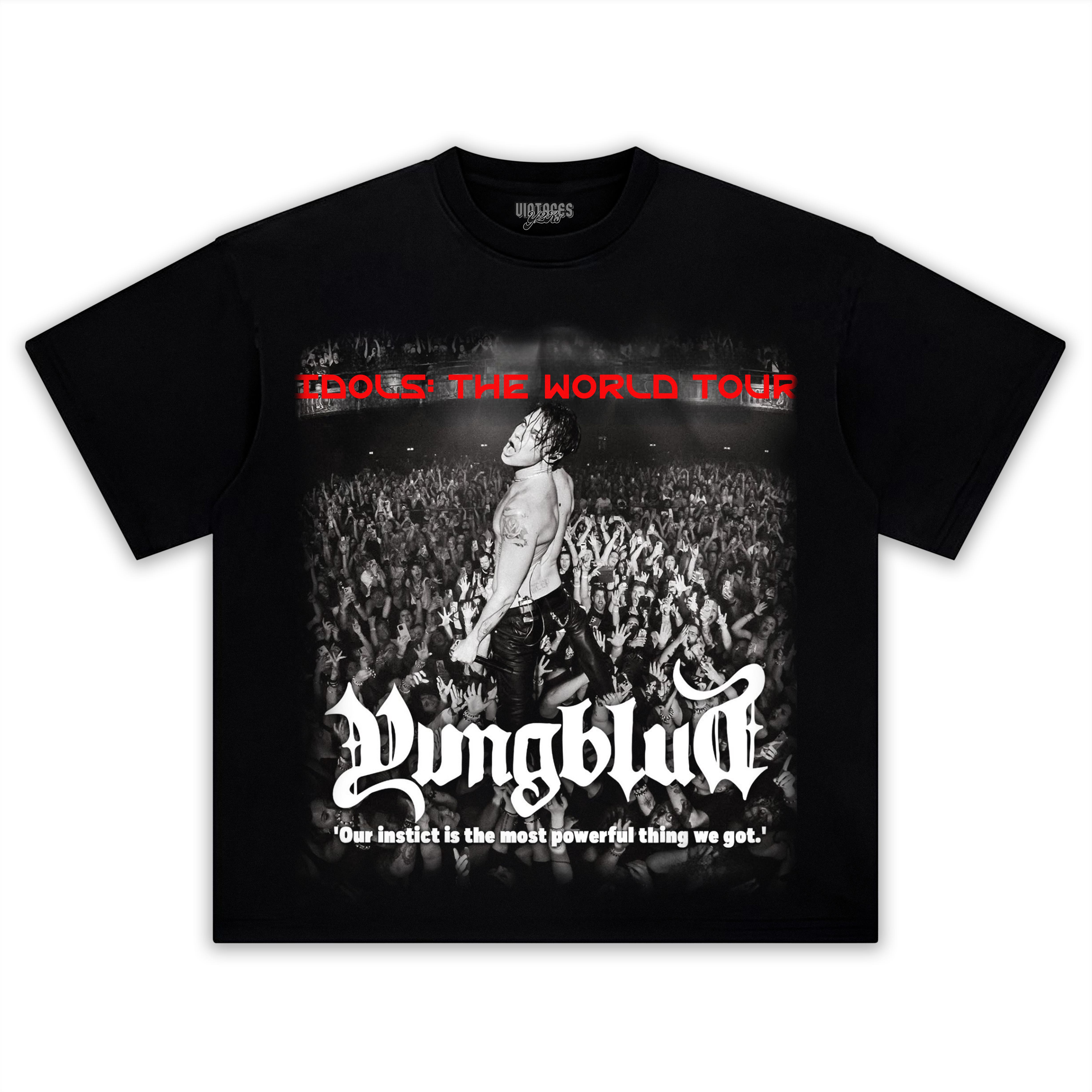 YUNGBLUD & IDOLS THE WORLD TOUR SOUVENIR TEE & LS & HOODIE